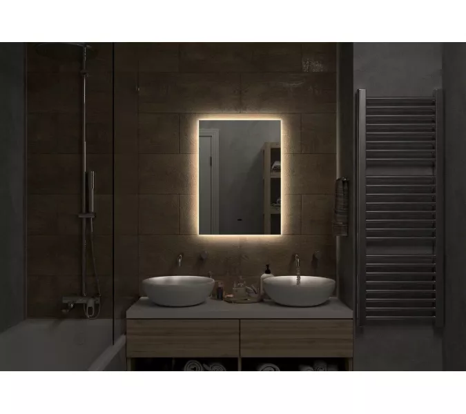Зеркало ACWEN "Trezhe Led" с бесконтактным сенсором, Выбрать размер: 50x70, изображение 2