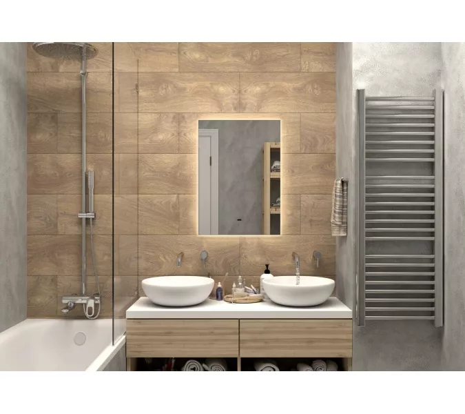 Зеркало ACWEN "Trezhe Led" с бесконтактным сенсором, Выбрать размер: 50x70, изображение 3