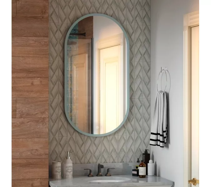 Зеркало ACWEN "Delight Led" 55х100, Внешний вид: вертикальное, изображение 6