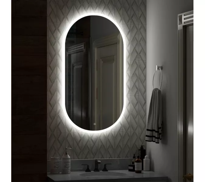 Зеркало ACWEN "Delight Led" 55х100, Внешний вид: вертикальное, изображение 7