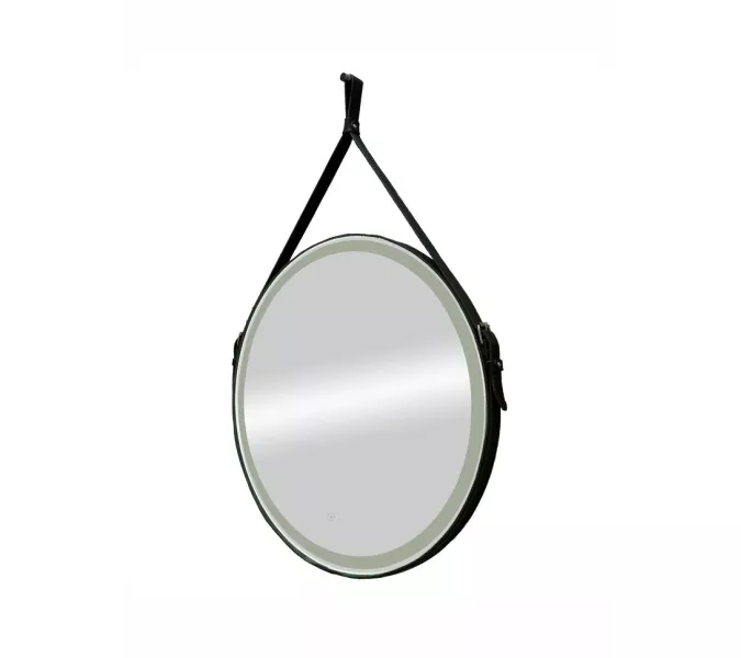 Зеркало ACWEN "Millenium Black Led" D-65 на ремне из натурал. кожи черного цвета, Выбрать цвет: Черный, изображение 13
