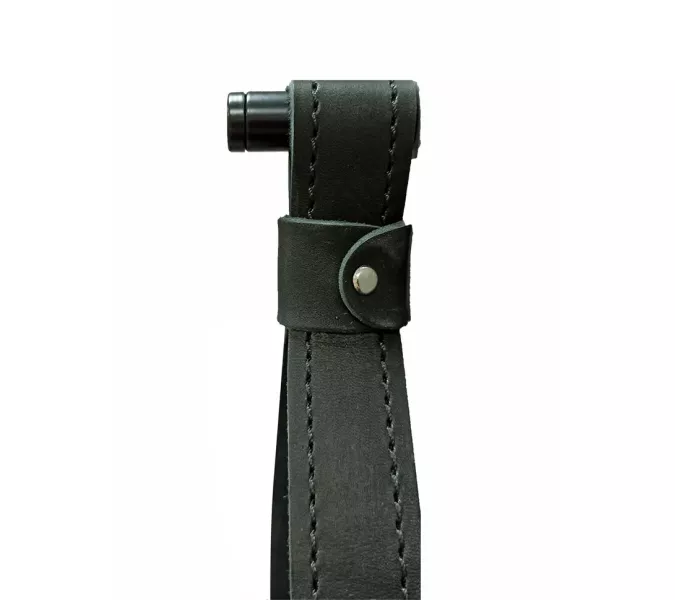 Зеркало ACWEN "Millenium Black Led" D-65 на ремне из натурал. кожи черного цвета, Выбрать цвет: Черный, изображение 9