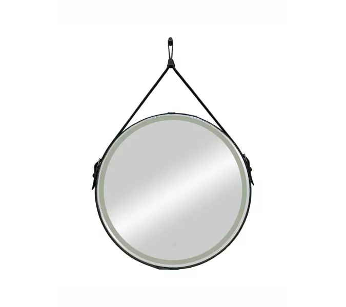 Зеркало ACWEN "Millenium Black Led" D-65 на ремне из натурал. кожи черного цвета, Выбрать цвет: Черный, изображение 11