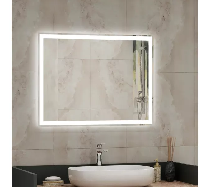 Зеркало ACWEN "Mercury Led", Тип: Сенсорное зеркало, Выбрать размер: 70х90, изображение 2