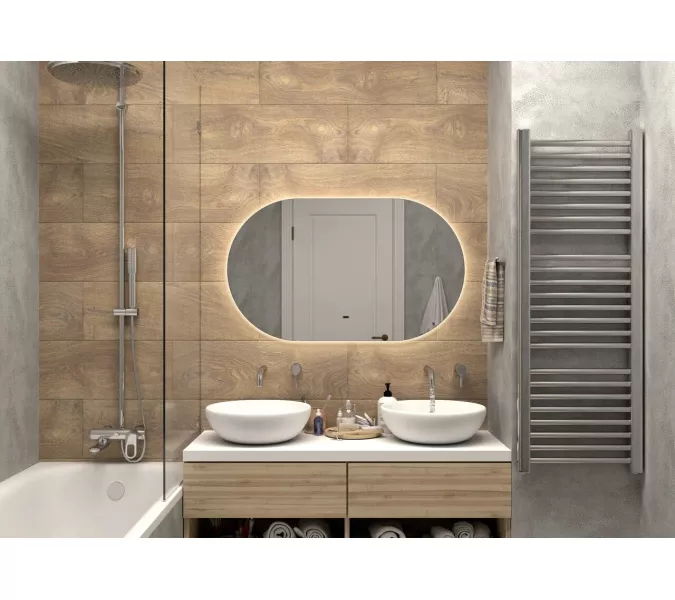 Зеркало ACWEN "Fleur Led" с бесконтактным сенсором, Внешний вид: горизонтальное, Выбрать размер: 1000х600, изображение 5