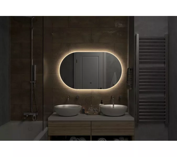 Зеркало ACWEN "Fleur Led" с бесконтактным сенсором, Внешний вид: горизонтальное, Выбрать размер: 1000х600, изображение 4