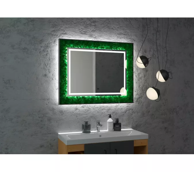 Зеркало ACWEN "Forest Led" 100х80 с бесконтактным сенсором, изображение 3