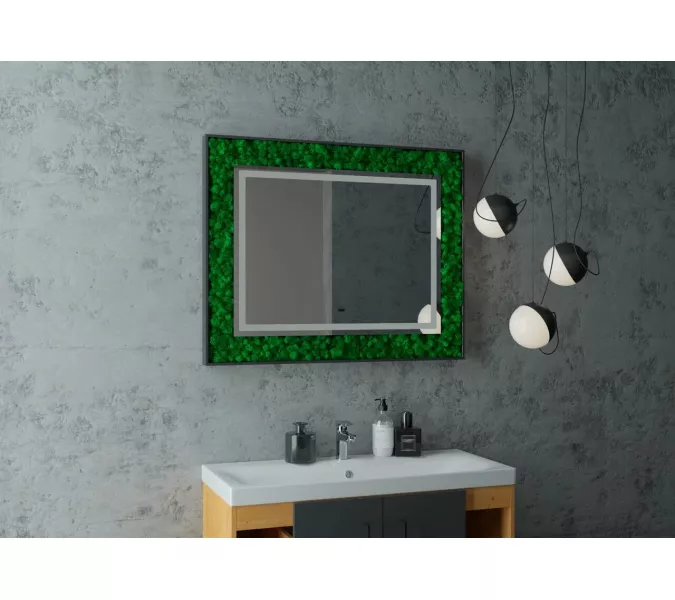 Зеркало ACWEN "Forest Led" 100х80 с бесконтактным сенсором, изображение 5