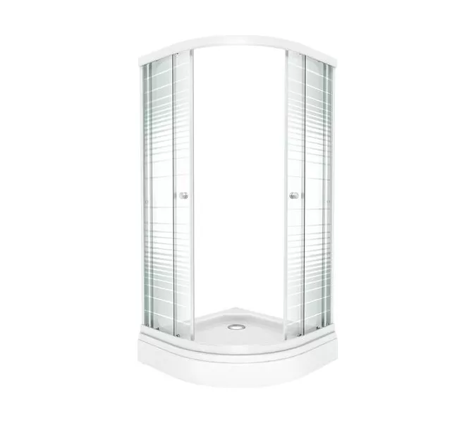 Душевое ограждение Triton ПОЛОСЫ А (низкий поддон), Цвет стекла: полосатое, Тип поддона: Низкий, Выбрать размер: 90х90, изображение 7