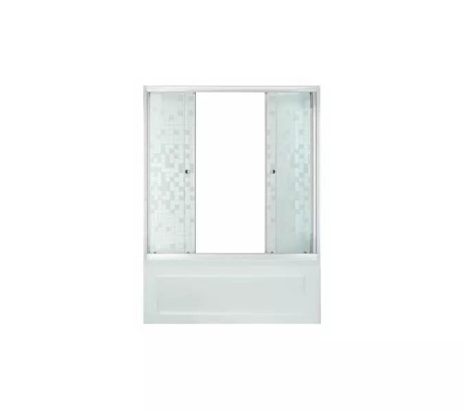 Шторка на ванну Triton 150 мозаика, Цвет стекла: мозаика, Выбрать размер: 150, изображение 3