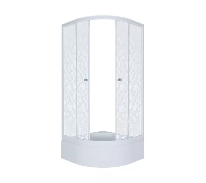 Душевое ограждение Triton МОЗАИКА В (средний поддон), Цвет стекла: мозаика, Тип поддона: Средний, Выбрать размер: 90х90