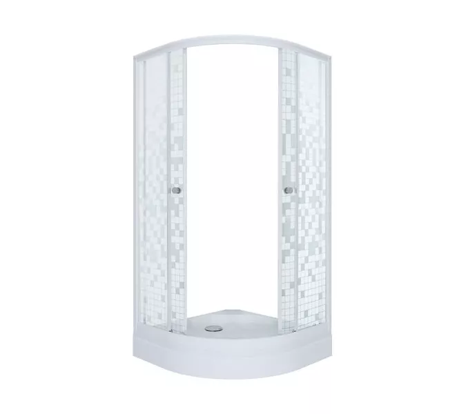 Душевое ограждение  Triton МОЗАИКА А (низкий поддон), Цвет стекла: мозаика, Тип поддона: Низкий, Выбрать размер: 100х100, изображение 6