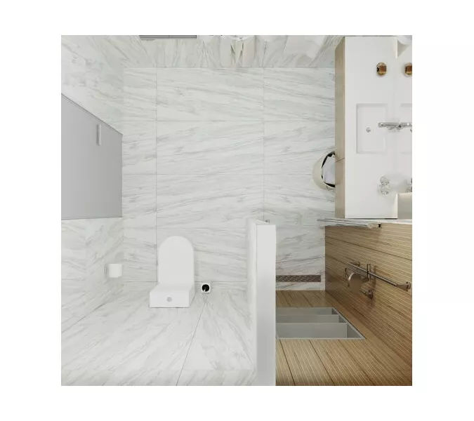 Душевая дверь в нишу Triton Уно прозрачное стекло, распашная, Выбрать размер: 70, изображение 4