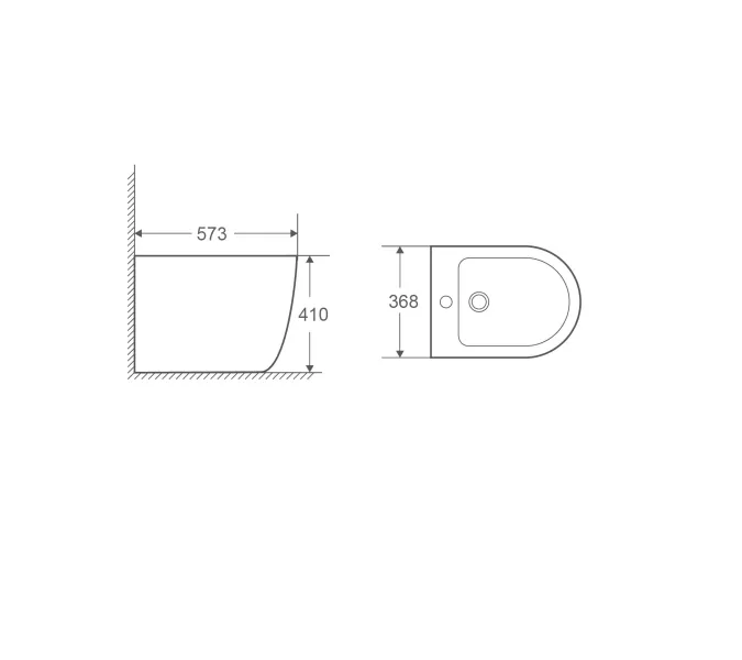 Биде напольное WeltWasser SK MERZBACH 003, Выбрать цвет: Белый глянец, изображение 2