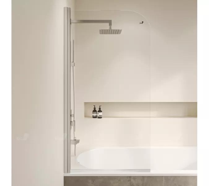 Шторка на ванну RGW SC-109, Цвет стекла: прозрачное, Цвет профиля (вариация): Хром, Выбрать размер: 70, изображение 7