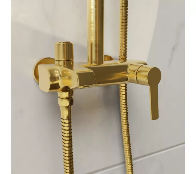 Душевая стойка RGW SP-31G, Выбрать цвет: Золото, изображение 6