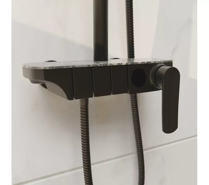 Душевая стойка RGW SP-33B, Выбрать цвет: Черный, изображение 4