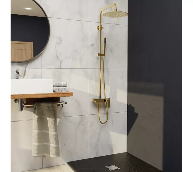 Душевая стойка RGW SP-33G, Выбрать цвет: Золото, изображение 2