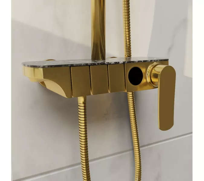 Душевая стойка RGW SP-33G, Выбрать цвет: Золото, изображение 4