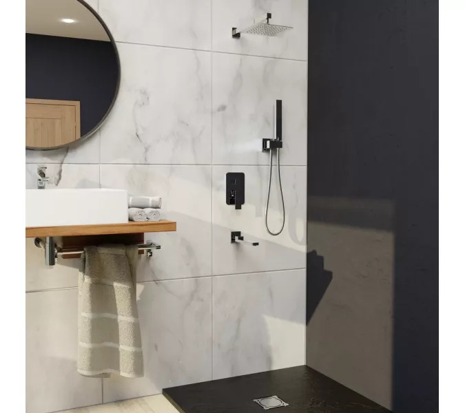 Душевая система встраиваемая RGW SP-56, Выбрать цвет: Хром, изображение 2