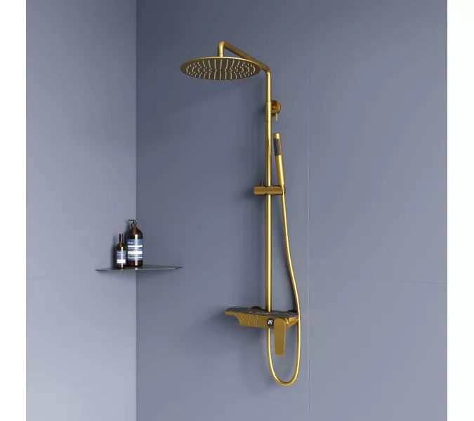 Душевая стойка RGW SP-33G, Выбрать цвет: Золото