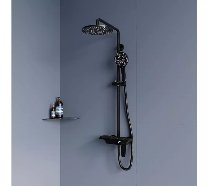 Душевая стойка RGW SP-33B, Выбрать цвет: Черный