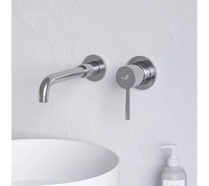 Смеситель встраиваемый с изливом RGW SP-47, Цвет профиля: Хром