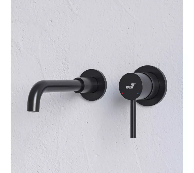 Смеситель встраиваемый с изливом RGW SP-47B, Цвет профиля: Черный, изображение 2
