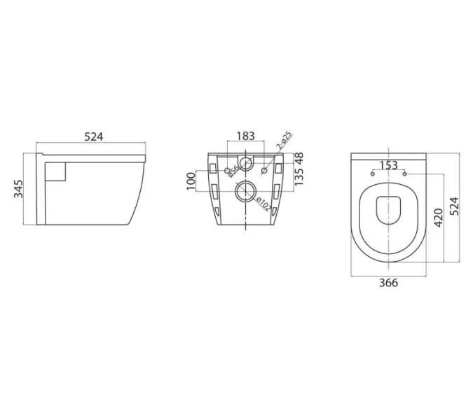 Комплект 3 в 1 BelBagno BB070CHR/SC/BB002-80/BB014-SR-BIANCO, изображение 8