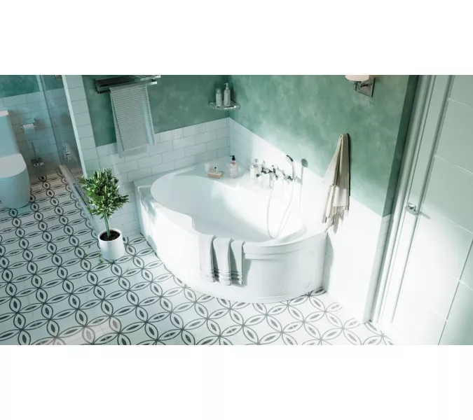 Ванна 1Marka AURA  L/R, Выбрать размер: 150x105, Ориентация: Левая, изображение 5