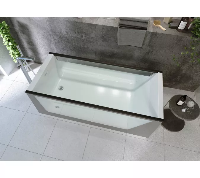 Ванна AIMA NEO  2 стекла, Выбрать цвет: матовый серый, Выбрать размер: 170х75, изображение 6