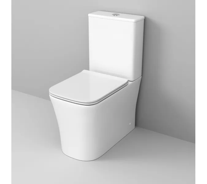 Унитаз Classic GR-4467S напольный безободковый с тонкой крышкой, изображение 2