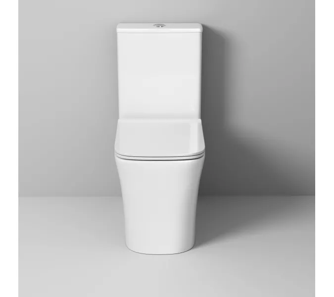 Унитаз Classic GR-4467S напольный безободковый с тонкой крышкой, изображение 3