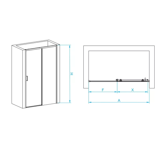 Душевая дверь RGW PA-017, Цвет стекла: прозрачное, Цвет профиля: Хром, Выбрать размер: 180, изображение 2