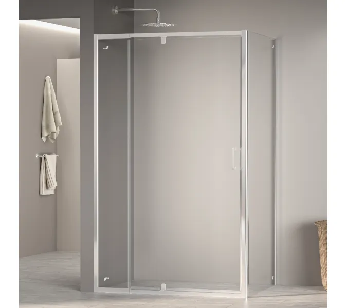 Душевой уголок RGW PA-078 (RGW PA-008 + Z-050-2), Цвет стекла: прозрачное, Цвет профиля (вариация): Хром, Выбрать размер: 800*700