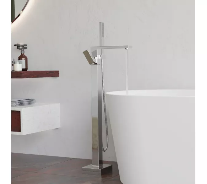 Смеситель напольный RGW SP-350, Цвет профиля (вариация): Хром