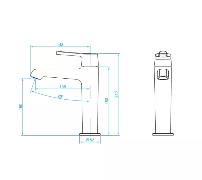 Смеситель на раковину RGW SP-301, Цвет профиля (вариация): Хром, изображение 4