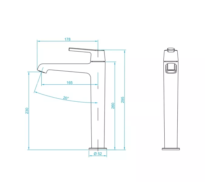 Смеситель на раковину RGW SP-311, Цвет профиля (вариация): Хром, изображение 2