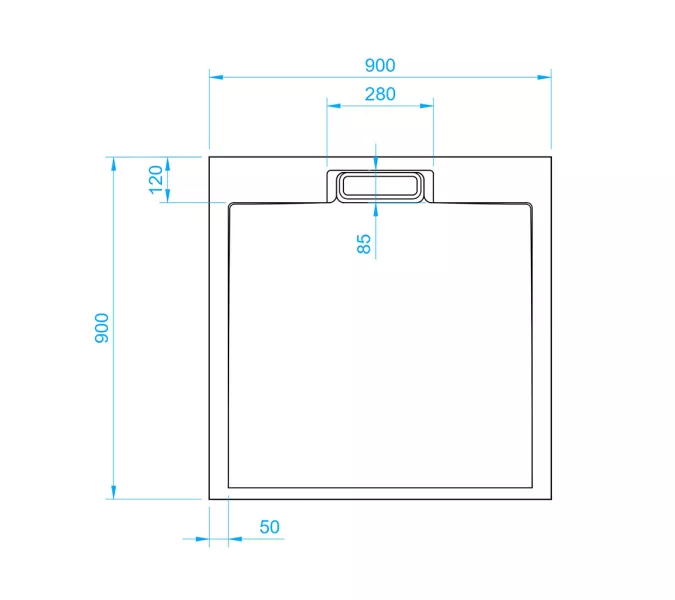 Душевой поддон квадратный RGW STL-W Белый  90х90, Выбрать цвет: Белый, изображение 8