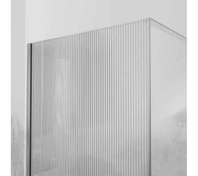 Перегородка для душа RGW WA-08, Цвет стекла: ребристое, Цвет профиля (вариация): Хром, Выбрать размер: 70, изображение 2