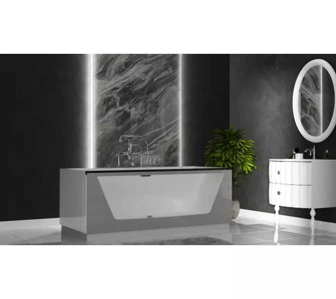 Ванна Aima NEO 170*75 1 стекло (матовое серое), изображение 3