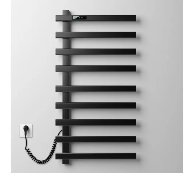 Полотенцесушитель N-355В-I Matt Black /White, Выбрать цвет: Чёрный