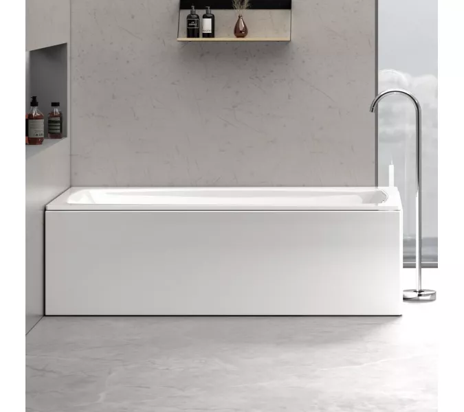 Ванна акриловая  BLACK&WHITE SBA1757 на стальном каркасе с ножками 170x75