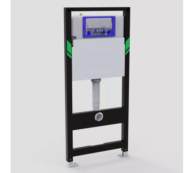 Инсталляция Black&White WI -0900 для подвесных унитазов без кнопки