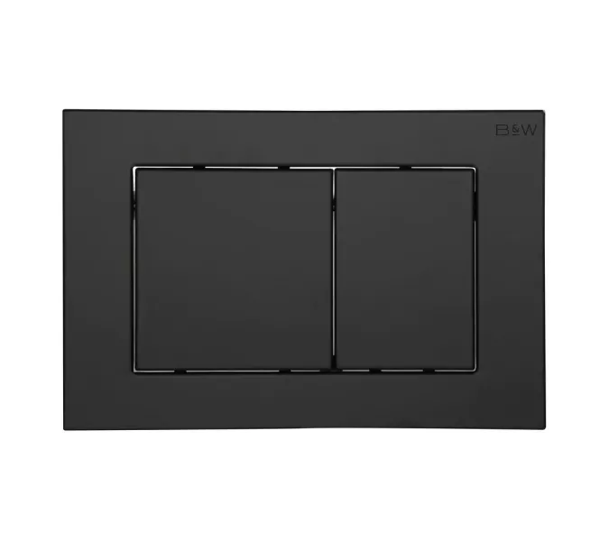Санфаянс: Клавиша смыва Black&White WPI-09532 матовый черный 1 в магазине Акватория