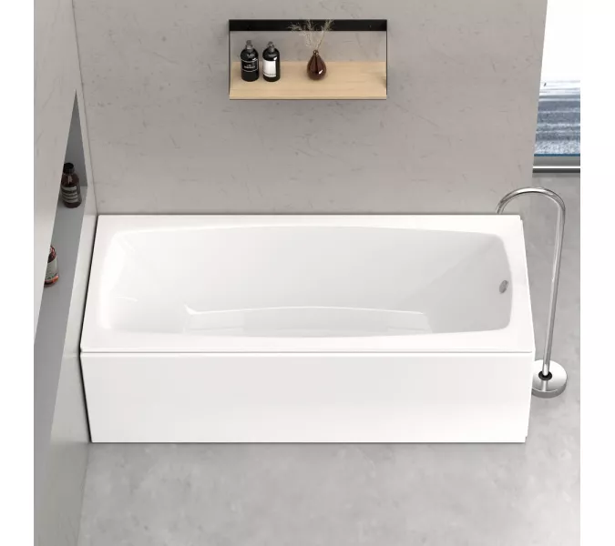 Ванна акриловая  BLACK&WHITE SBA1757 на стальном каркасе с ножками 170x75, изображение 2