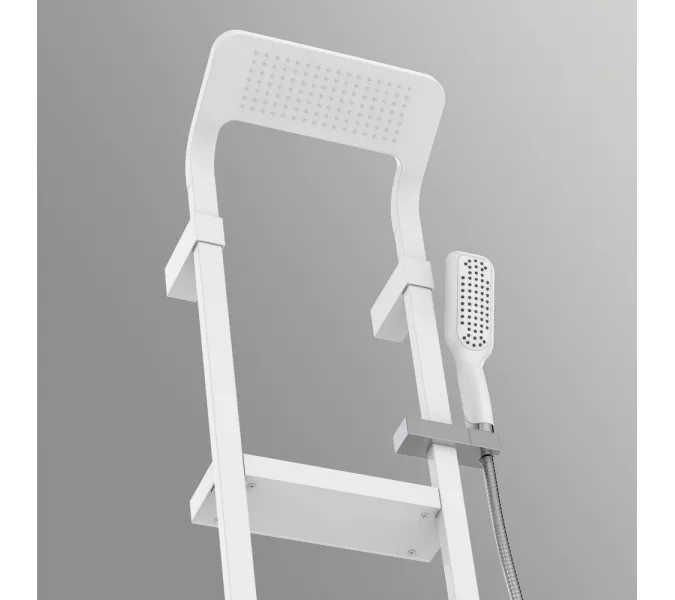 Душевая панель Black&White  W1210 Shine White (1300х405x230), изображение 2