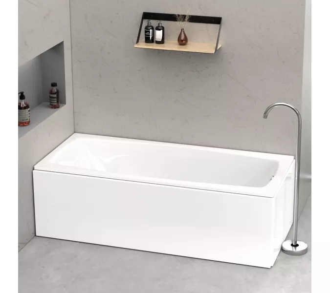 Ванна акриловая  BLACK&WHITE SBA1757 на стальном каркасе с ножками 170x75, изображение 3