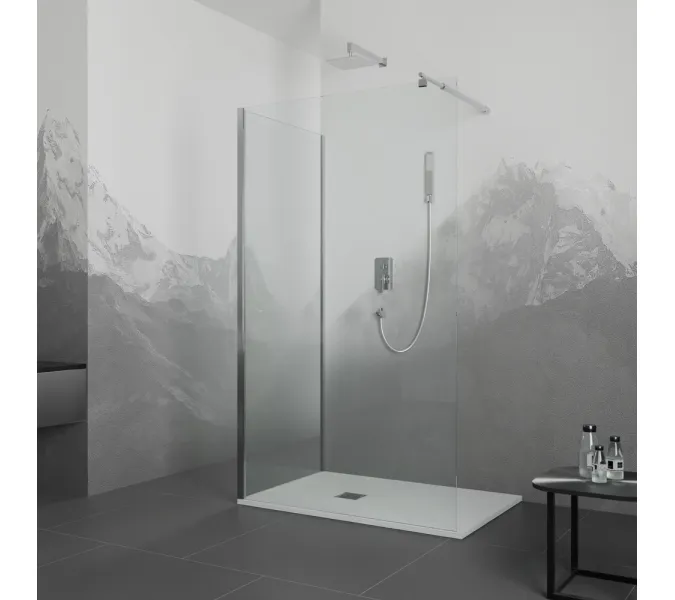 Душевой уголок RGW WA-005 (WA-002+Z-050-2), Цвет стекла: прозрачное, Цвет профиля (вариация): Хром, Выбрать размер: 1200*1100