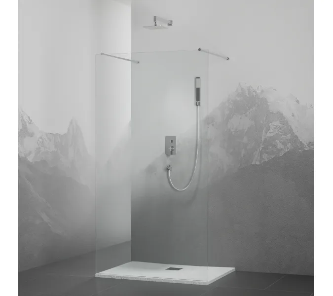 Душевая перегородка RGW WA-016, Цвет стекла: прозрачное, Цвет профиля (вариация): Хром, Выбрать размер: 100, изображение 5